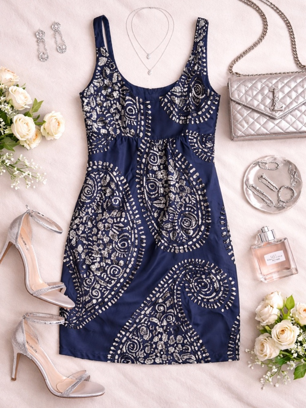 MICHAEL KORS Silk lined Scoop Neck Empire Waist Dress Size 2